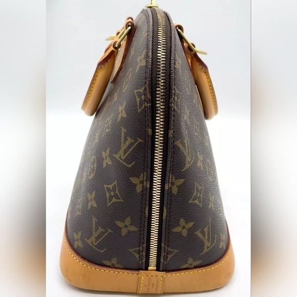 Louis Vuitton Alma PM Handbag in Monogram Canvas and Leather in Brown - Picture 6 of 16